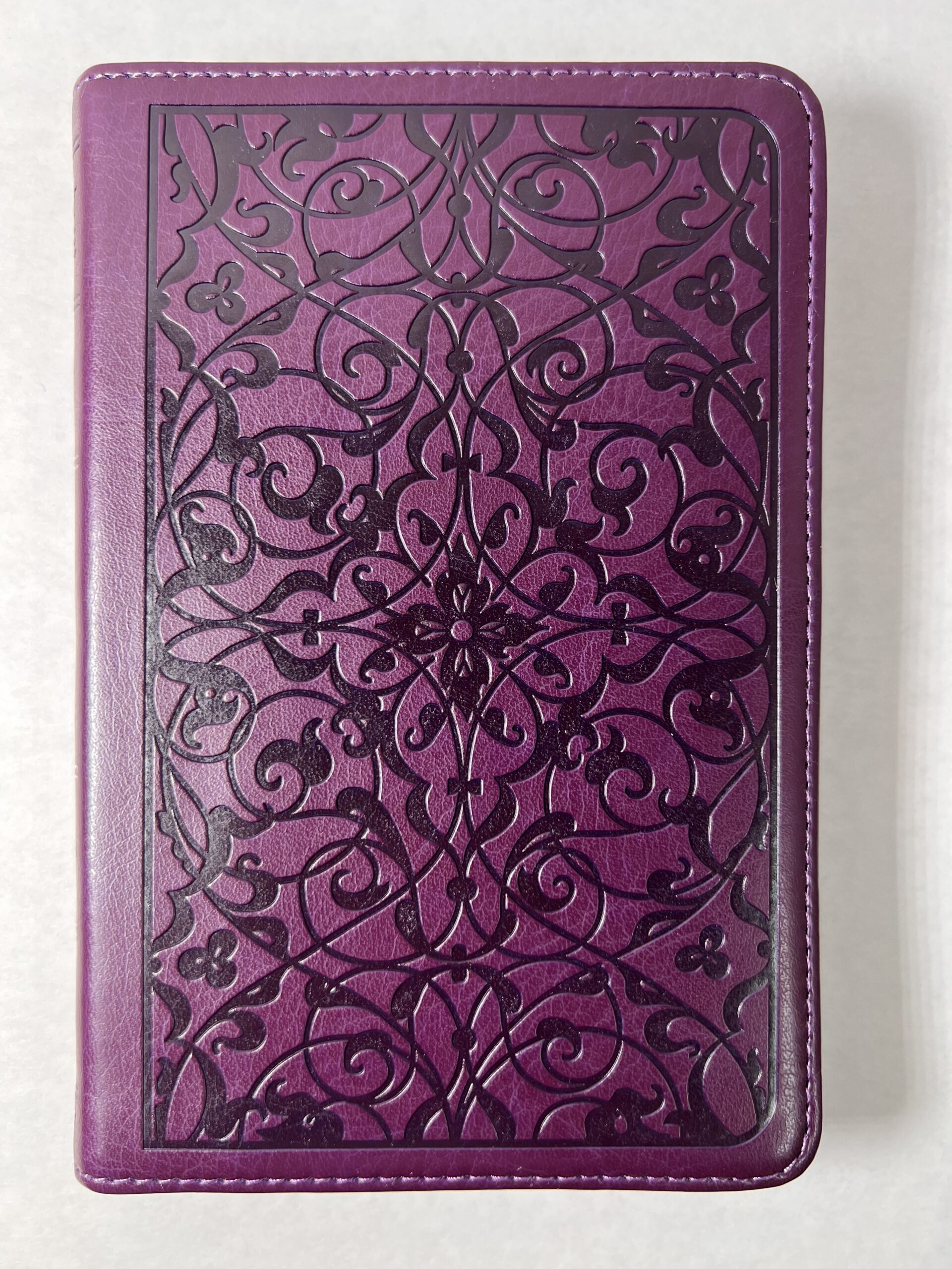 ESV Compact Bible Floral Plum Design