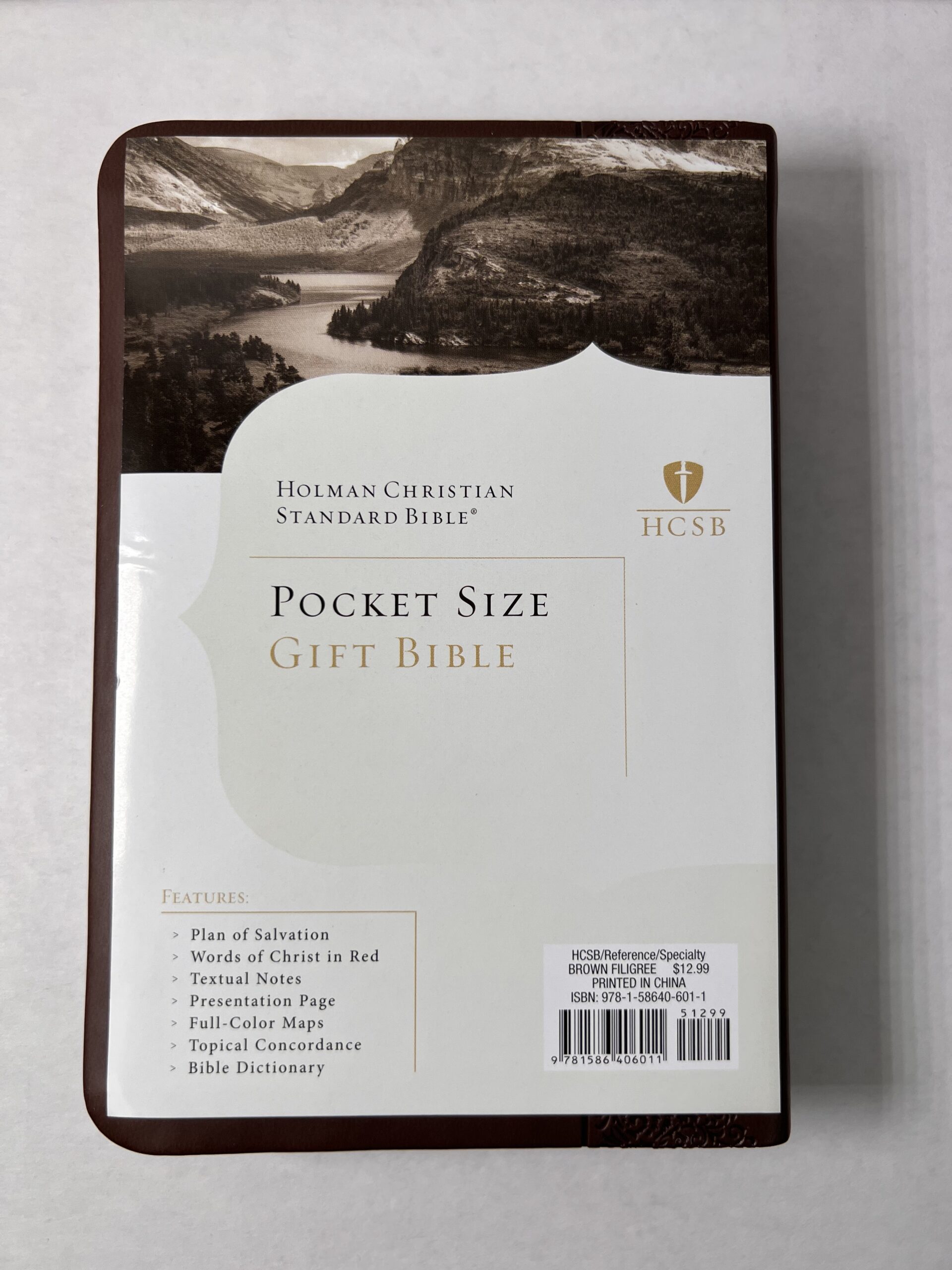 HCSB Pocket Size Gift Bible Brown - Image 2
