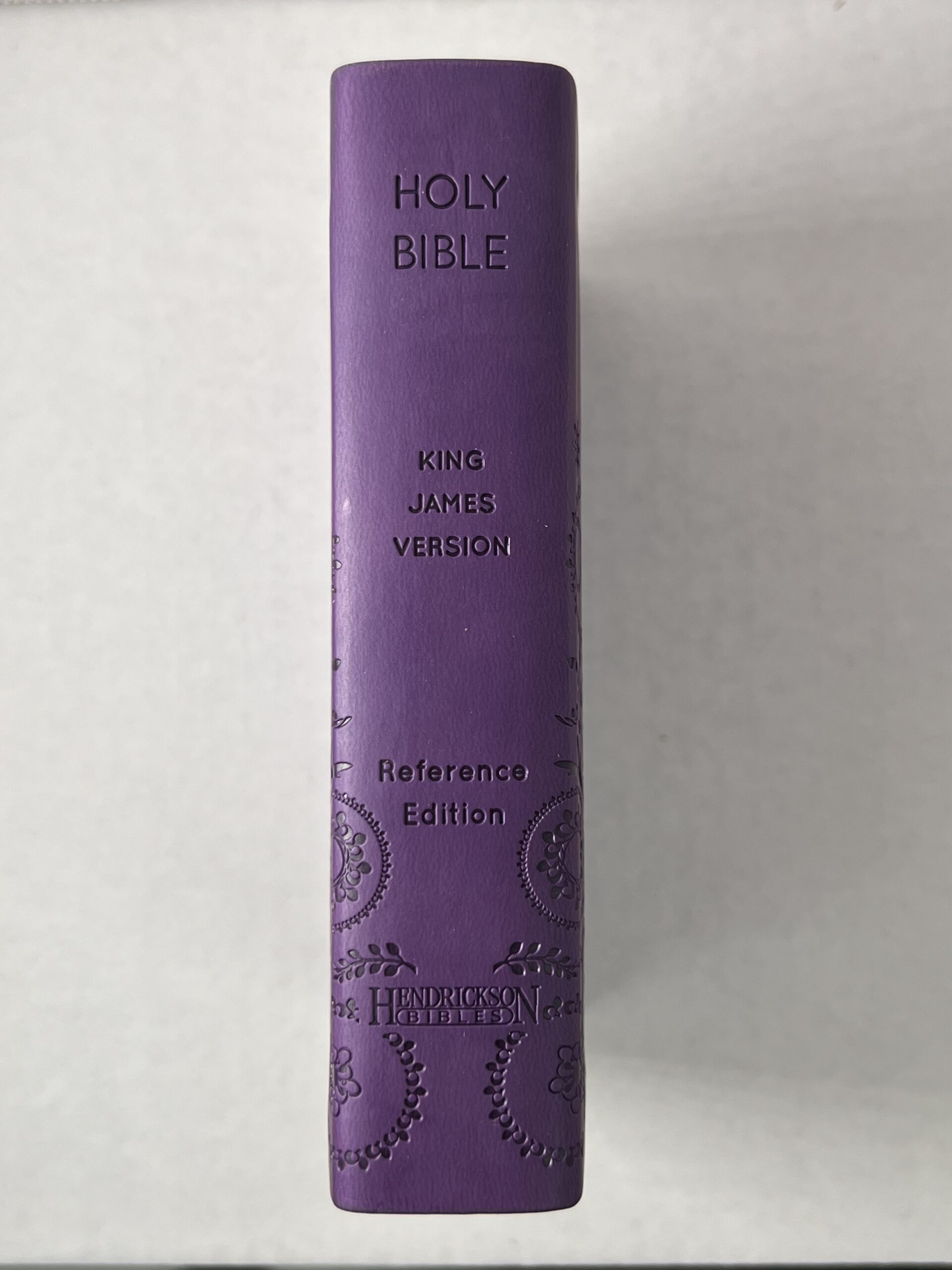 KJV Large Print Compact Reference Bible Purple Flowers Color - Image 2